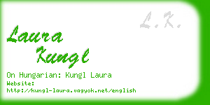 laura kungl business card